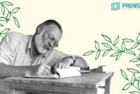 foto ernest hemingway menulis (Ilustrasi/prase)