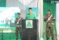 sambutan ketua umum pp gp ansor (Sumber: Instagram PW GP ANsor Jatim)