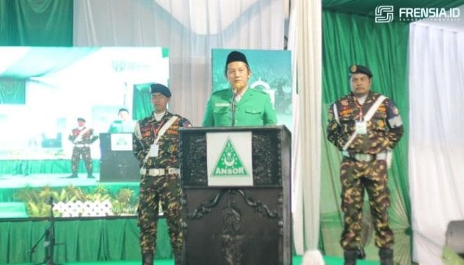 sambutan ketua umum pp gp ansor (Sumber: Instagram PW GP ANsor Jatim)