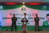 sambutan kyai zainil ghulam di acara konfercab gp ansor Kencong.
