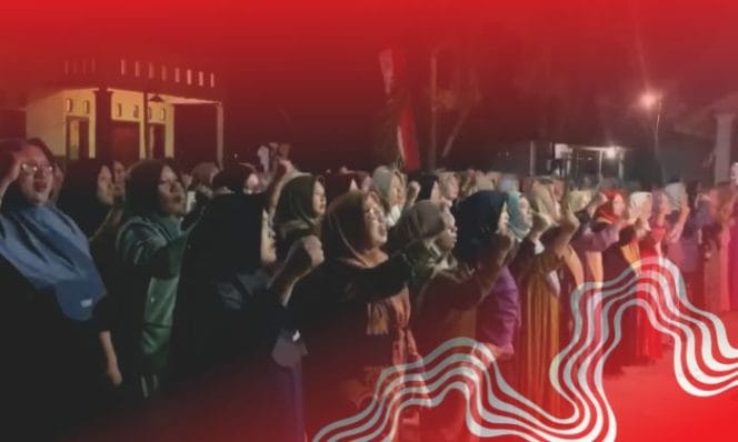 Potret Persiapan Muslimat NU untuk Upacara HUT RI Ke-79 MWCNU Jenggawah (Sumber: Istimewa)