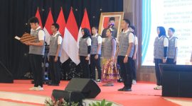 Gambar Kemenkumham Gandeng Koppeta HAM Deklrasikan Pemilu Damai (Sumber: kemenkumham.go.id)