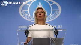 Ilustrasi gambar Maria Zakharova Juru Bicara Kementerian Luar Negeri Rusia sumber edit by elriyadh 