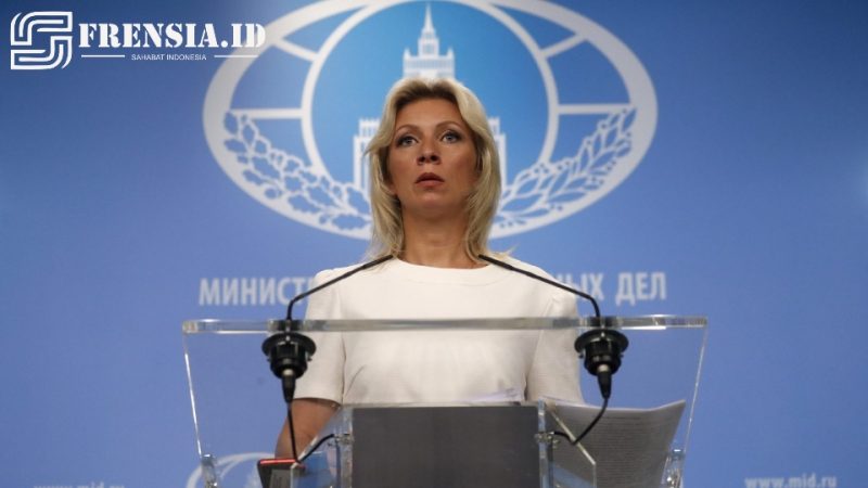 Ilustrasi gambar Maria Zakharova Juru Bicara Kementerian Luar Negeri Rusia sumber edit by elriyadh 