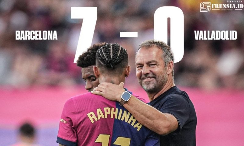 Gambar Menggila! Barcelona Pesta Gol, Hansi Flick Mulai Torehkan Sejarah Baru (sumber frensia Imam)