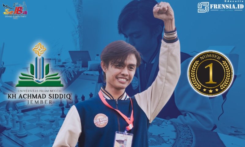 Gambar Saifullah Yusuf Hamzah, Mahasiswa UIN KHAS Berprestasi, Sabet Gelar Juara Catur Di Festival Internasional (Sumber: Imam/Grafis)