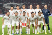 Timnas Indonesia berfoto sebelum melawan Australia dalam pertandingan putaran ketiga Kualifikasi Piala Dunia 2026 Zona Asia di Stadion Utama Gelora Bung Karno, Senayan, Jakarta, Selasa (10/9/2024). (Sumber: ANTARA FOTO/Hafidz Mubarak A/sgd/tom/am)