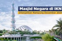 Masjid Negara di IKN Ditargetkan Rampung Desember 2024 (Sumber: Instagram @kemenpupr)
