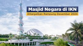 Masjid Negara di IKN Ditargetkan Rampung Desember 2024 (Sumber: Instagram @kemenpupr)