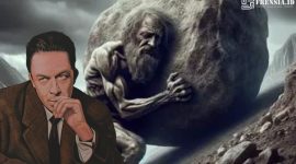 Gambar Sosok Sisyphus, Dianggap Albert Camus Pejuang Yang Sia-sia (Ilustrasi/Frensia)