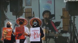 Gambar Tanasaghara, Musisi Yang Berkomitmen Bela Petani Pakel (Sumber: Grafis/Frensia)