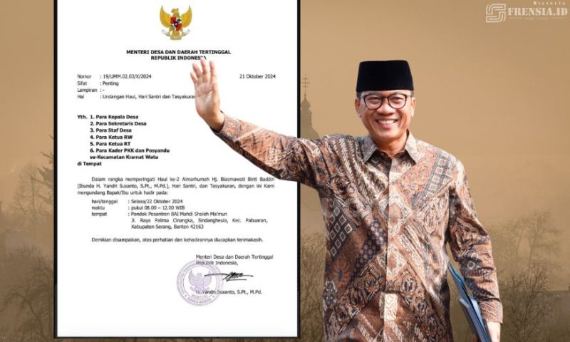 Gambar 3 Fakta Terkait Undangan Menteri Desa Baru Yang Memakai Kop Resmi Kementerian (Sumber ; Frensia/ilustrasi)