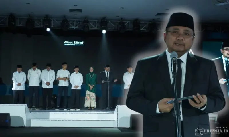 Gambar Deratan Prestasi Kemenag Yang Dibanggakan Gus Yaqut Di Acara Meet and Brief UIN KHAS Jember (Sumber: Istimewa)