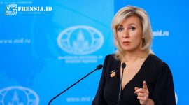 Ilustrasi gambar Maria Zakharova Juru Bicara Kementerian Luar Negeri Rusia sumber edit by Frensia 