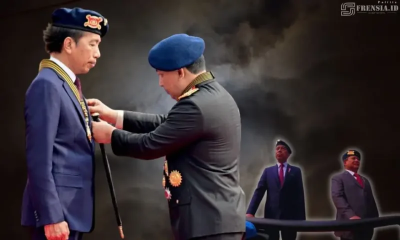 Gambar Hadiri Apel Pengamanan Apel Sumpah Presiden, Jokowi Mendapat Penghargaan (Sumber: Grafis/MashurImam)