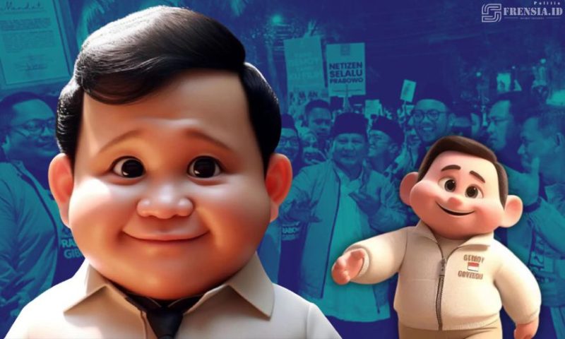 Gambar Prabowo “Gemoy” Dianggap Peneliti Italia Sebagai Gaya Otoriter Populis (Ilustrasi Frensia)