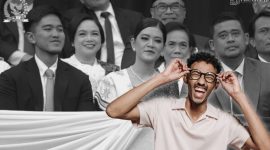 Gambar Viral, Keluarga Jokowi Disorakin Saat Pelantikan Presiden (Sumber: Grafis/Frensia Canva)