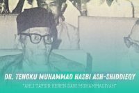 Gambar Ahli Tafsir Keren dari Muhammadiyah, Dr. Tengku Muhammad Hasbi Ash-Shiddieqy (Sumber: Istimewa)