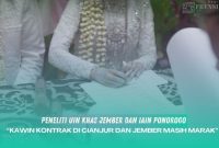 Gambar Ditemukan Peneliti UIN KHAS Jember dan IAIN Ponorogo, Kawin Kontrak di Cianjur dan Jember Masih Marak (Sumber; Canva/Frensia)