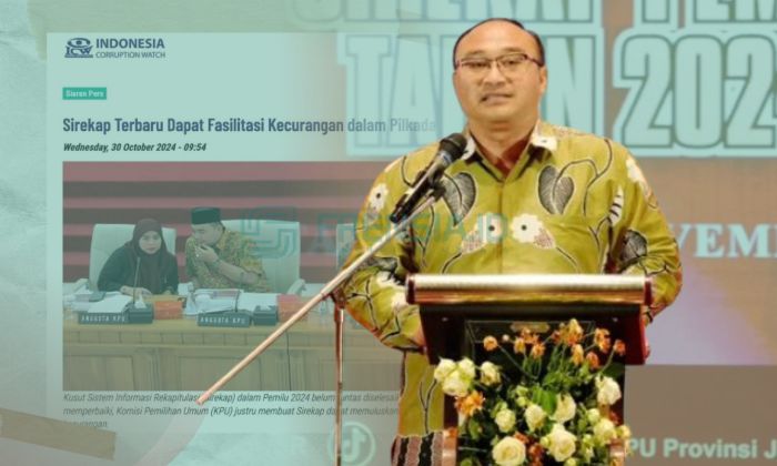 ICW Sebut Sirekap Buka Celah Manipulasi Suara, KPU Jatim Tekankan Pemegang Akun Adalah Orang yang Tepat (Sumber: Instagram @sahabaticw, @kpu_jatim)