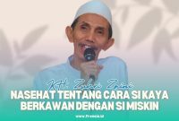 Gambar K.H. Zuhri Zaini Beri Nasehat Tentang Cara Si Kaya Berkawan Dengan Si Miskin (Sumber: Grafis/Frensia)