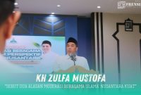 Gambar KH. Zulfa Mustofa Di Halaqoh UIN KHAS, Sebut Dua Alasan Moderasi Beragama Ulama' Nusantara Kuat (Sumber: Isitimewa/Frensia)