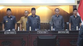 Pemerintah Daerah bersama Pimpinan DPRD Jember saat Rapat Paripurna (Sumber: Istimewa)