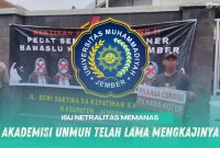 Gambar Isu Netralitas Penyelenggara Pemilu Jember Memanas, Akademisi UNMUH Telah Lama Mengkajinya (Sumber: Frensia/Faiq Al Himam)