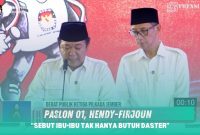 Gambar Paslon 01, Hendy-Firjoun Sebut Ibu-Ibu Tak Hanya Butuh Daster (Sumber: KPU Jember)