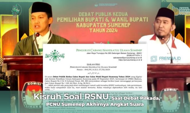 Gambar Kisruh Soal RSNU Saat Debat Pilkada, PCNU Sumenep Angkat Suara (Sumber: Tangkapan Layar @TV9 Nusantara, pcnusumenep.or.id)