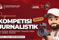 Flyer Kompetisi Jurnalistik KPU Jatim (Sumber: Instagram @kpu_jatim)