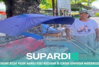Gambar Supardi, Tukang Becak Pojok Mangli Kuat Bertahan di Tengah Gempuran Modernisasi (Sumber: Asri Lailatus Sa'adah)