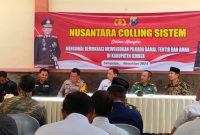 Nusantara Cooling System Polsek Sempolan, Kepala KUA Silo (paling kanan) Imbau Penyuluh Agama Berpartisipasi Aktif (Sumber: Istimewa)