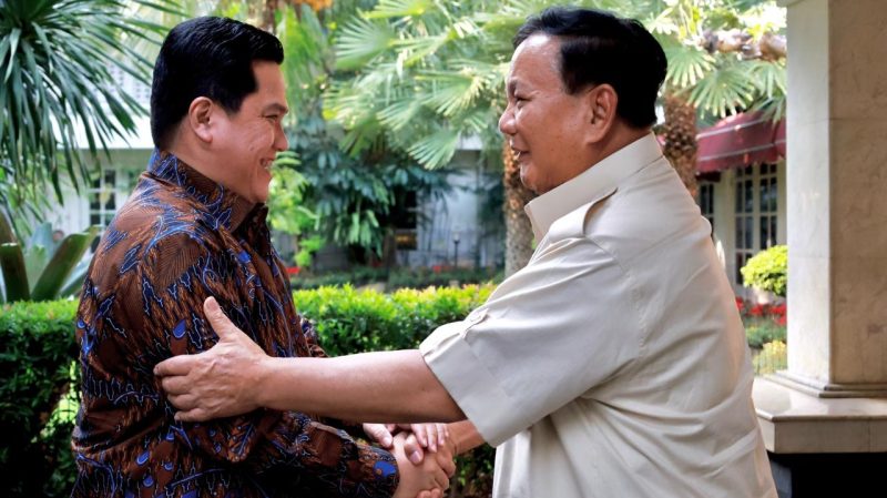 Indonesia vs Jepang, Presiden Prabowo Titip Pesan ke Erick Thohir: Berikan yang Terbaik (Sumber foto: kemhan.go.id)