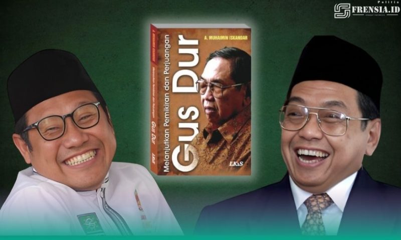 Gambar Buku Cak Imin Tentang Gus Dur, Menfigurkan Sebagai Mubaligh Kemanusiaan (Sumber: Frensia Grafis)