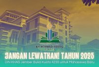 Gambar Jangan Lewatkan! Tahun 2025, UIN KHAS Jember Buka Kuota 4230 untuk Mahasiswa Baru (Sumber: Grafis Frensia)