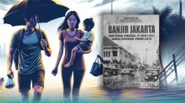 Gambar Karya Jurnalis Senior, Zainuddin HM, Ungkap Banjir Jakarta Era Kolonial Hingga Jokowi (Sumber: Grafis/ Mashur Imam)