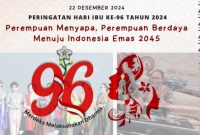 Gambar Peringatan Hari Ibu ke-96 Tahun 2024 Kemenpppa (Sumber: Tangkapan Layar Instagram @kemenpppa)