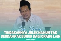 Gambar Tindakannya Jelek Namun Tak Berdampak Buruk Bagi Orang Lain, Gus Baha': Itu Juga Shodaqoh (Sumber: Grafis/Frensia)