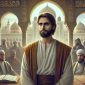Ilustrasi Umar bin Abdul Aziz, dikelilingi oleh para ulama dan penasihat, yang melambangkan keadilan dan reformasi