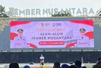 Wajah Baru Alun-Alun Jember, Megatron Terbesar dari Seluruh Kabupaten di Indonesia (Sumber foto: Sigit/Frensia.Id)