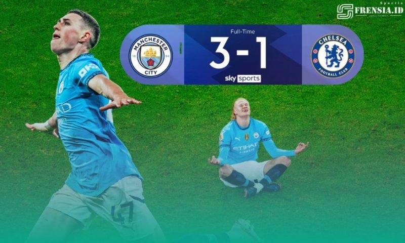 Gambar Akhirnya Manchester City Tambah Membaik, Kalahkan Chelsea 3-1 (Sumber: Grafis Frensia)