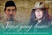 Gambar Durasi Belanda Menjajah Indonesia: Sujiwo Tejo dan KH Abdul Mun’im Dz Beda, Siapa yang Benar? (Sumber: Grafis Imam