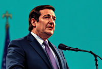 Ted Cruz - Senator AS (Ilustrasi AI by Sam Ridwan)