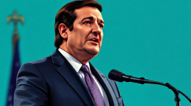 Ted Cruz - Senator AS (Ilustrasi AI by Sam Ridwan)