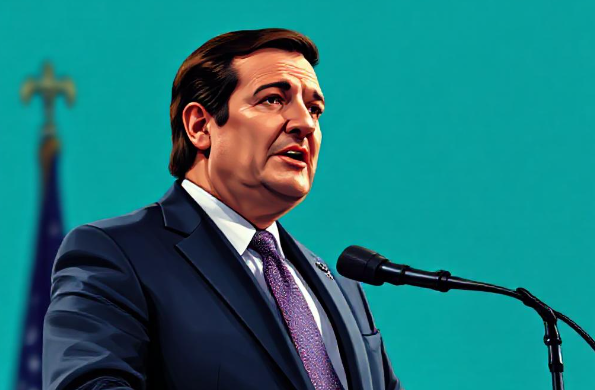 Ted Cruz - Senator AS (Ilustrasi AI by Sam Ridwan)