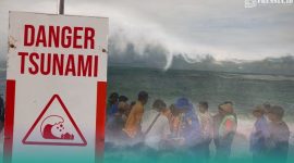 Gambar Pantai Drini Rawan Tsunami, Bahkan Periset Telah Perkirakan Dampaknya, Jika Terjadi (Sumber: Frensia Grafis)