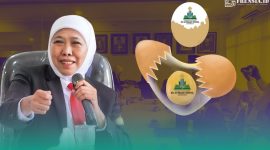 Gambar Pecah Telur! Ungkapan Khofifah Menyaksikan 3 Program Beasiswa Doktoral LPPD Lulus di UIN KHAS (Sumber Grafis Frensia)