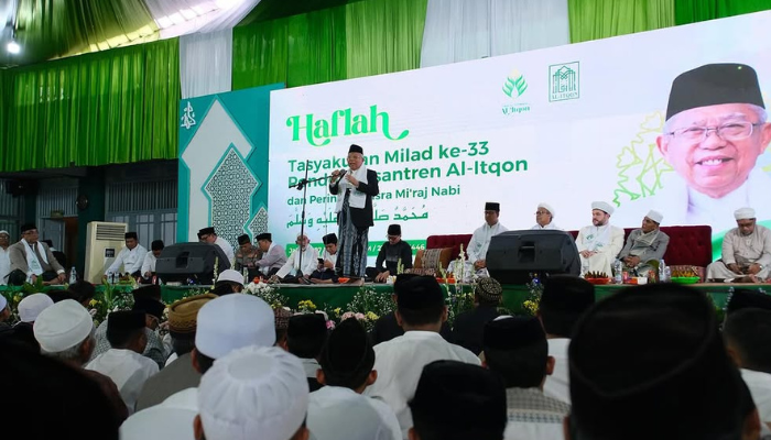 ceramah KH Ma'ruf Amin di Pesantren Al-Itqon Jakarta Barat (Sumber: Instagram KH Ma'ruf Amin)