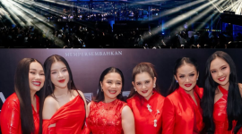 Foto dari kiri Titi DJ, Tiara Andini, Ruth Sahanaya, Ziva Magnolya, Krisdayanti dan Lyodra Ginting (Sumber: Instagram LyodraOfficial)